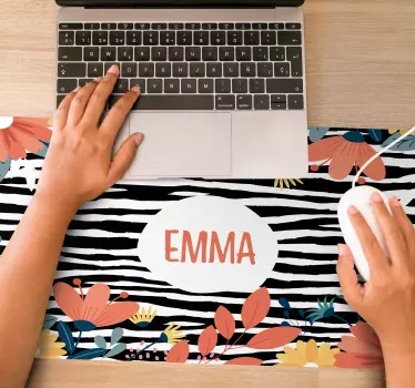 Podložka pod myš se jménem květinový styl - TenStickers
