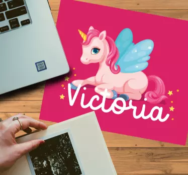 Podložka pod myš se jménem roztomilý jednorožec - TenStickers