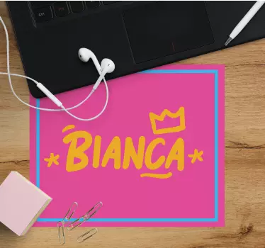 Podložka pod myš se jménem růžové detaily - TenStickers