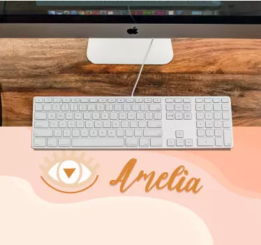 Podložka pod myš se jménem s osobním designem oka - TenStickers