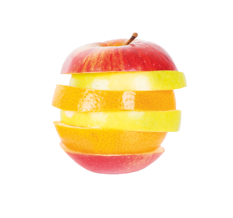 Krájené jablko Roleta kuchyně - TenStickers