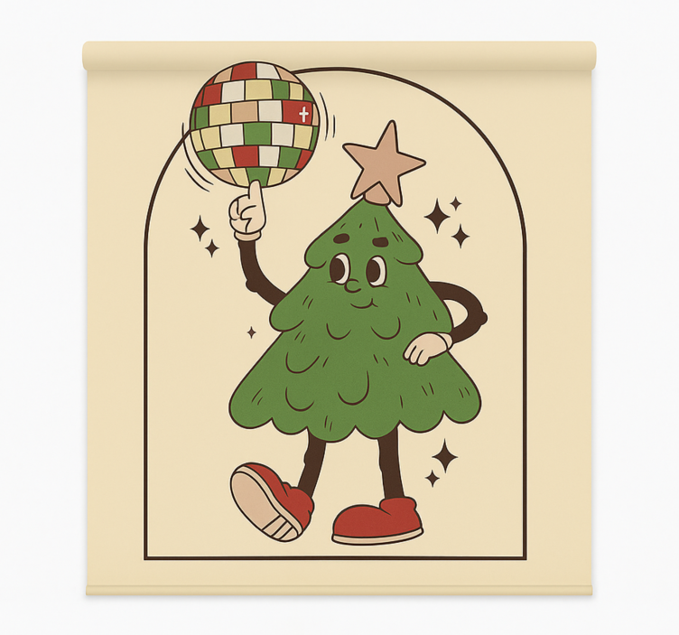 Groovy disco strom Roleta do obývacího pokoje - TenStickers