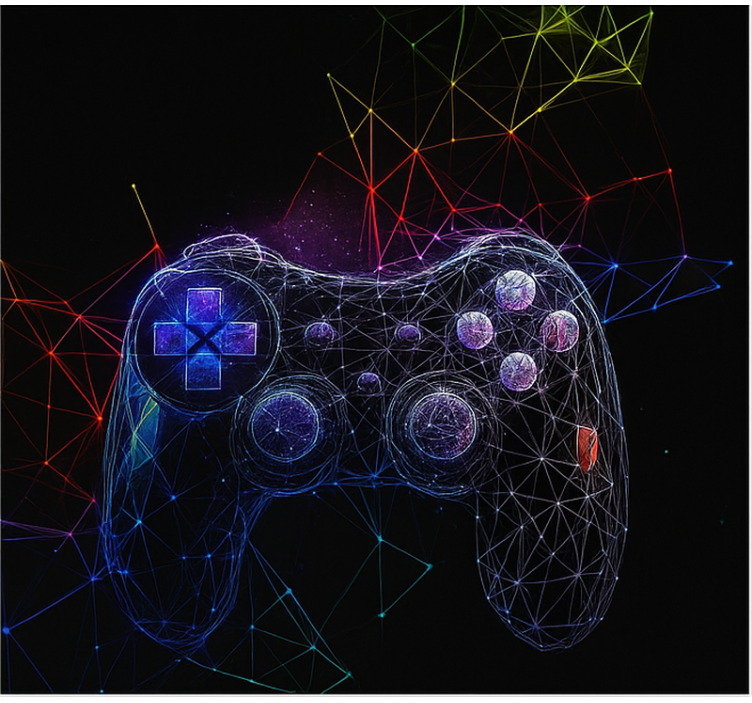 Herní dna konzole Roleta Geek - TenStickers