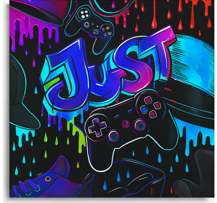 3d herní ovladač Roleta Geek - TenStickers