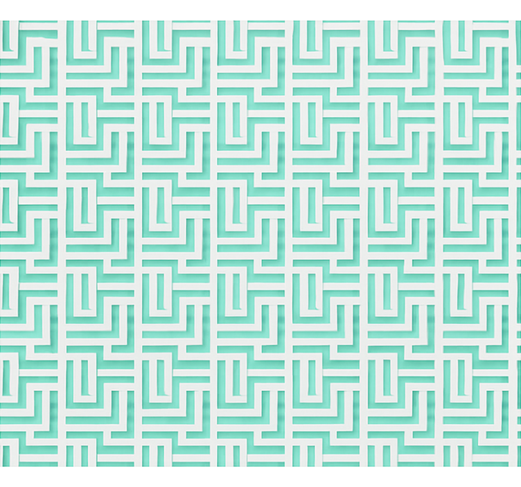 Efekt modrých geometrických čtverců Roleta do jídelny - TenStickers