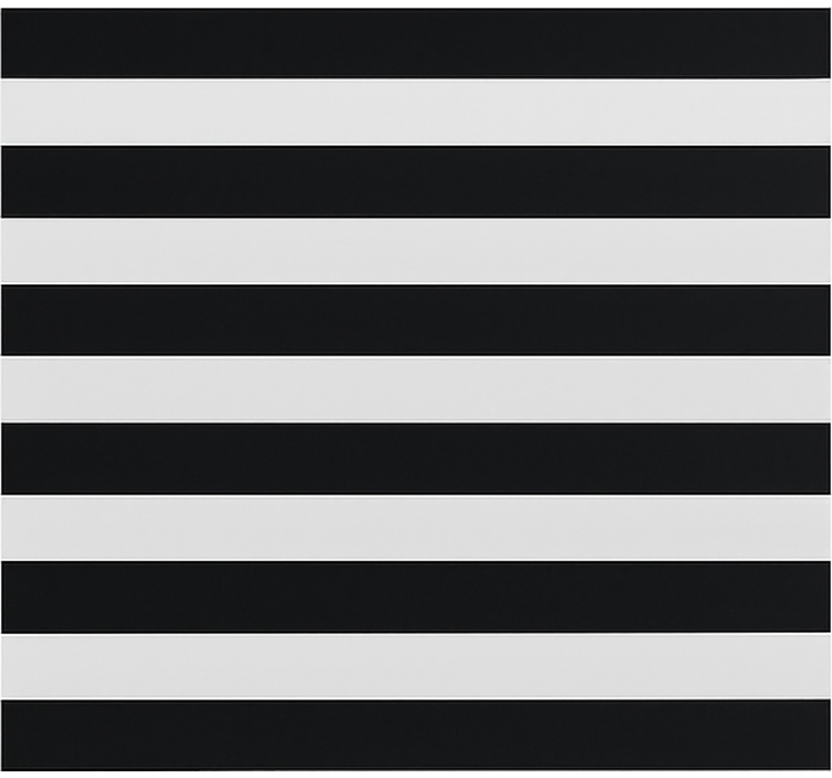 černé a průhledné proužky Roleta do jídelny - TenStickers