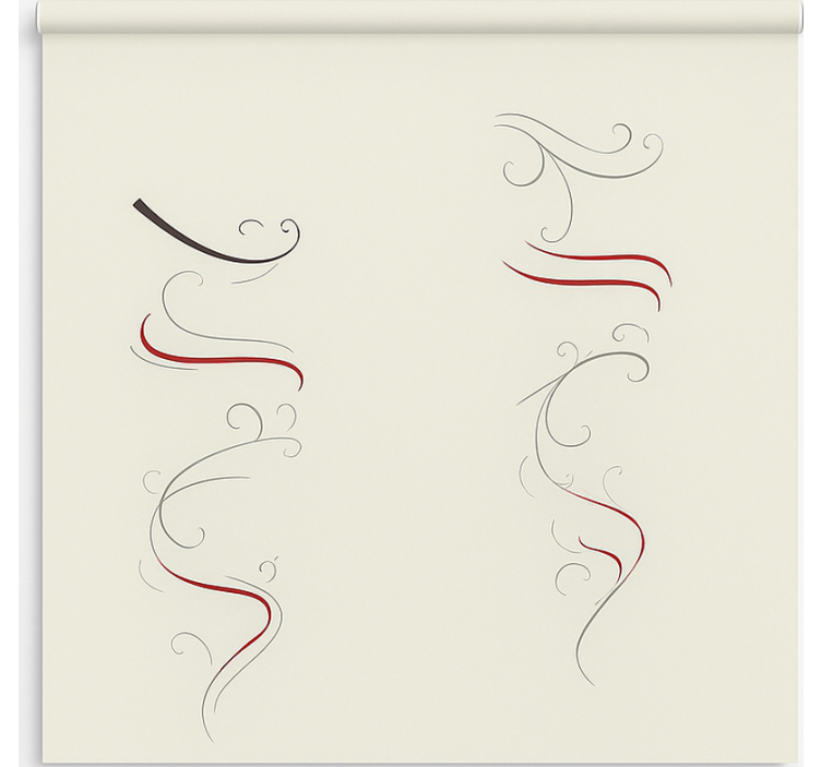 Skandinávská roleta abstraktní květinová spirála - TenStickers