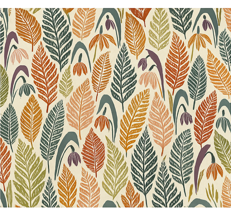 Skandinávská roleta s barevnými sněženky - TenStickers