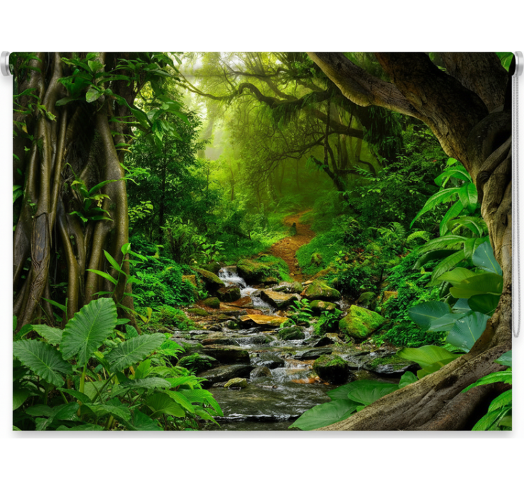 Roleta stromy tropický lesní oáza - TenStickers