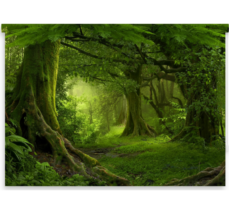 Roleta stromy Únik do bujného lesa - TenStickers