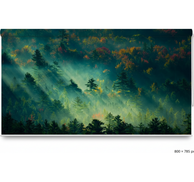 Roleta stromy tajemný les - TenStickers