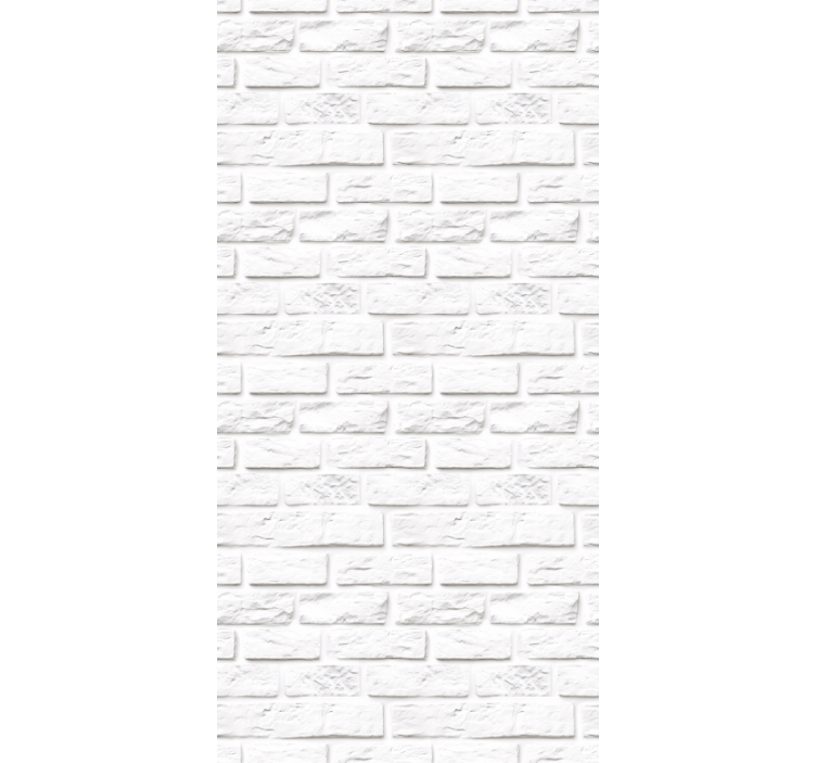Roleta kuchyně bílé kamenné cihly - TenStickers