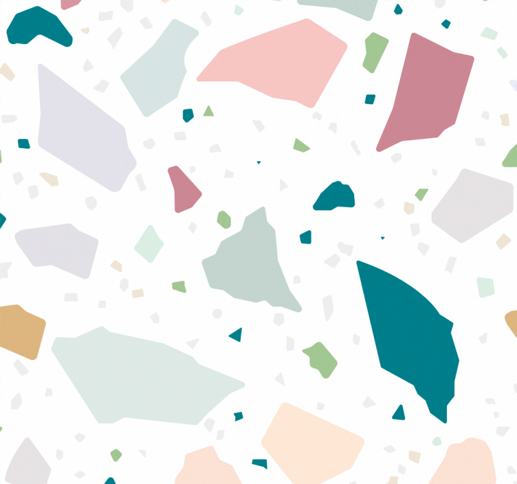 Roleta kuchyně barevný geometrický terazzo - TenStickers