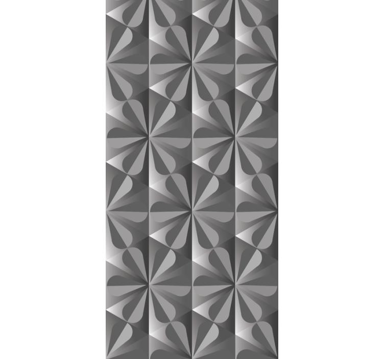Roleta kuchyně s vintage geometrickým květinovým vzorem - TenStickers