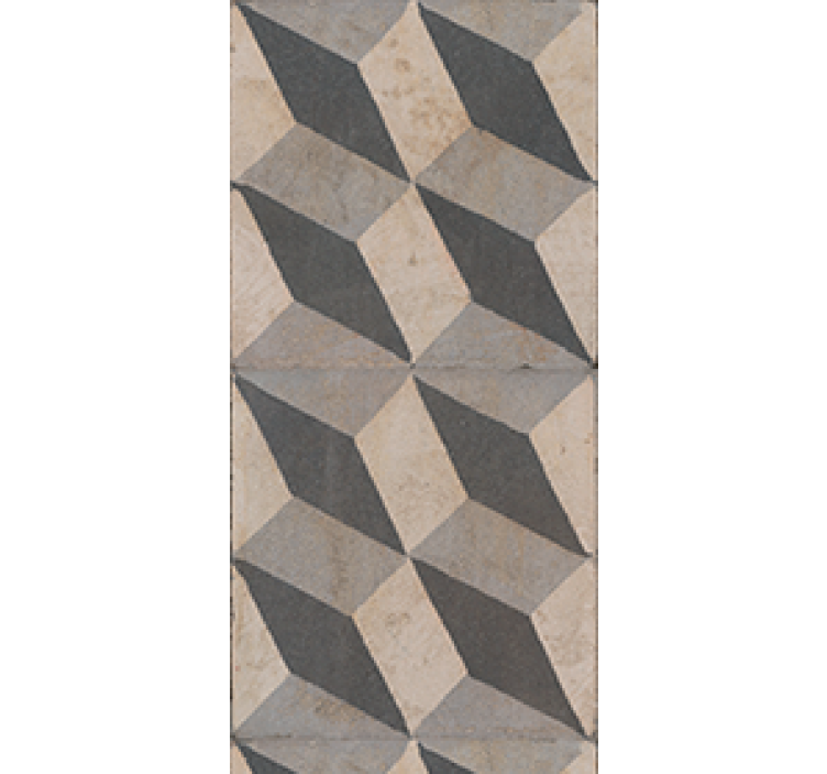 Roleta kuchyně moderní tmavě šedé dlaždice - TenStickers