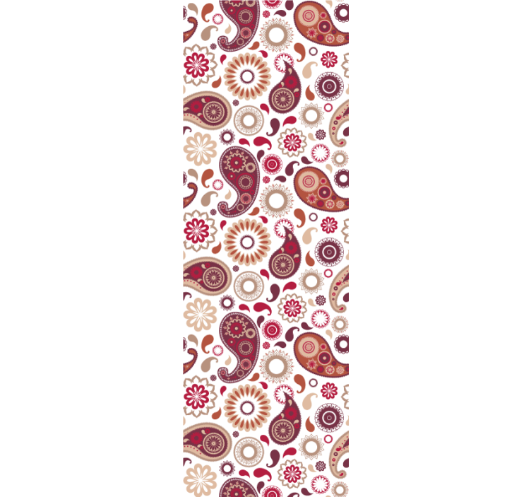 Roleta kuchyně bílý paisley motiv - TenStickers