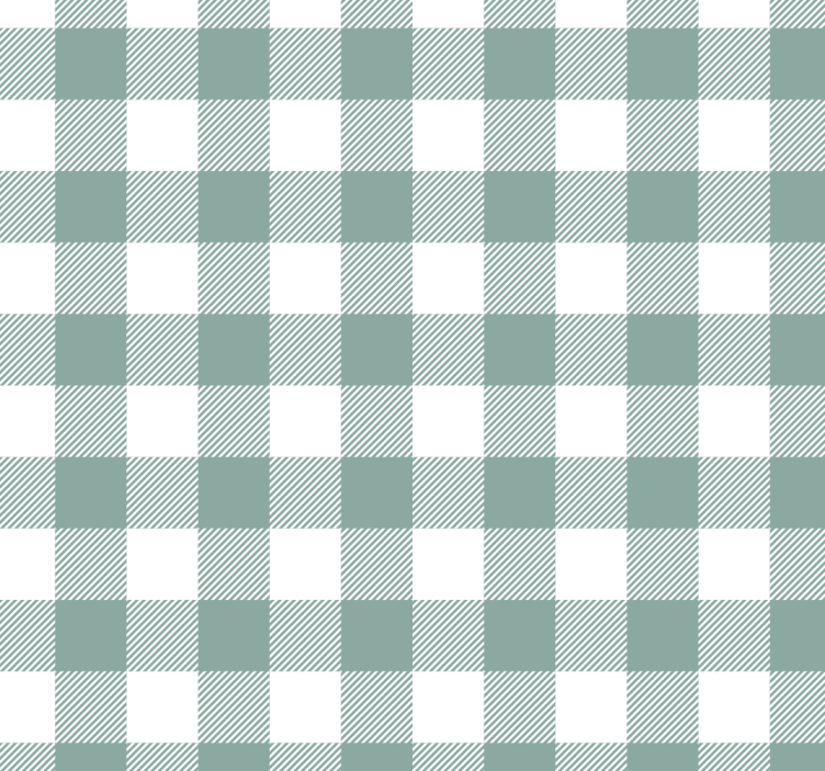 Roleta kuchyně zelený tartan - TenStickers