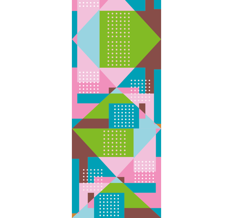 Roleta do jídelny s pastelovým geometrickým vzorem - TenStickers