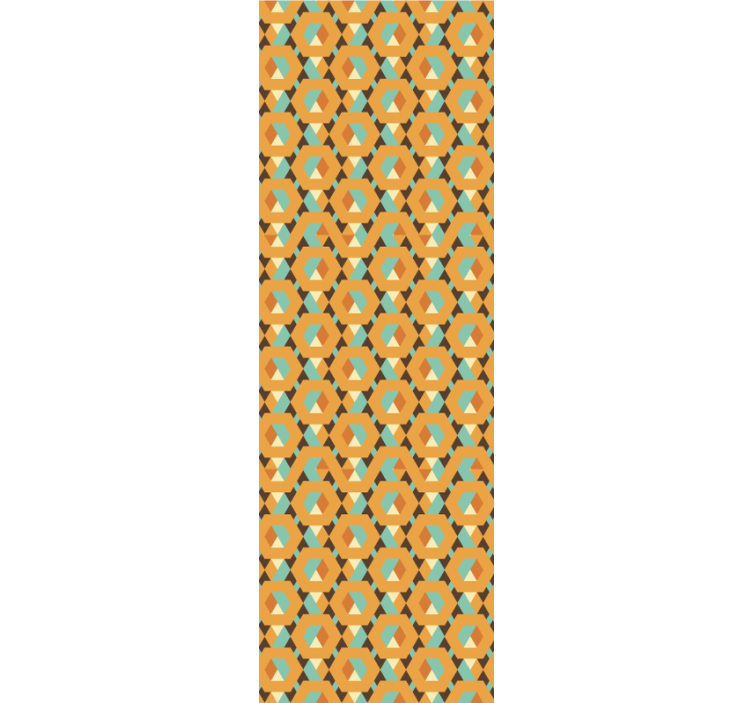 Roleta do jídelny s geometrickými uklidňujícími tvary - TenStickers