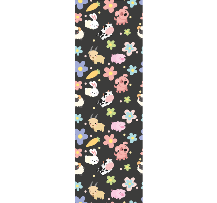 Roleta děti divoká zvířata a králíci - TenStickers