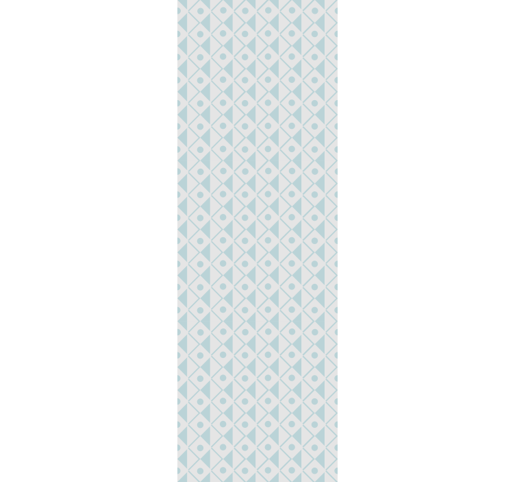 Roleta děti s modro-bílým diamantovým vzorem - TenStickers