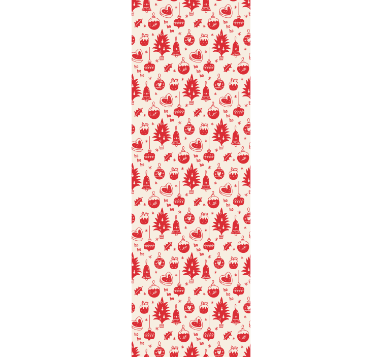 Roleta děti s roztomilým červeným a růžovým vánočním vzorem - TenStickers