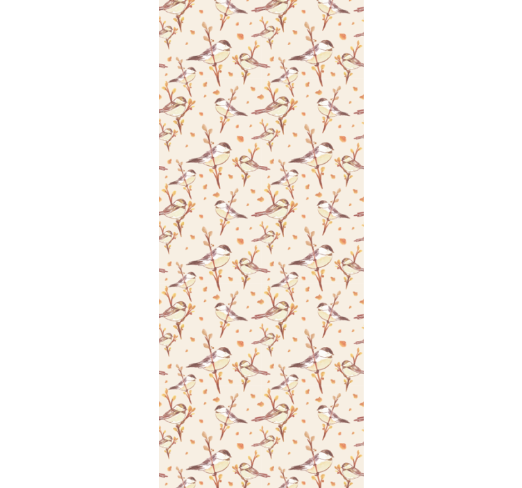 Roleta děti akvarelové ptáčky na větvích - TenStickers