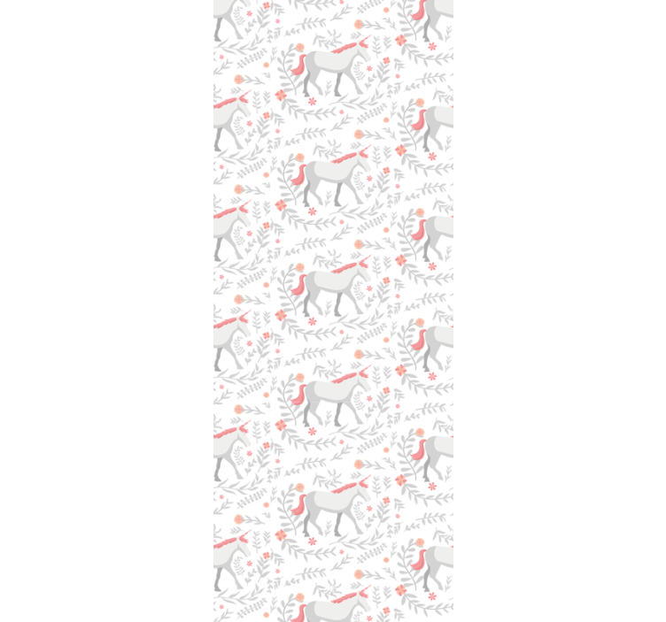 Roleta děti s motivem jednorožce a listů - TenStickers