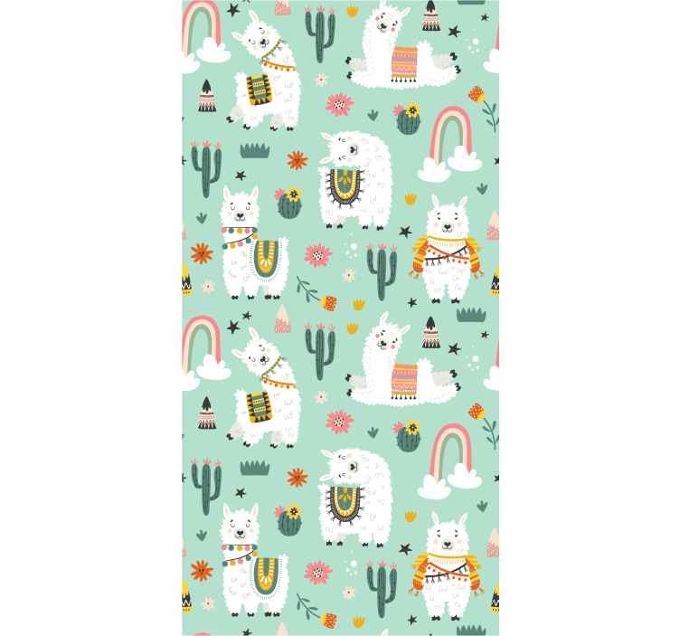 Roleta děti duha a kaktusy - TenStickers