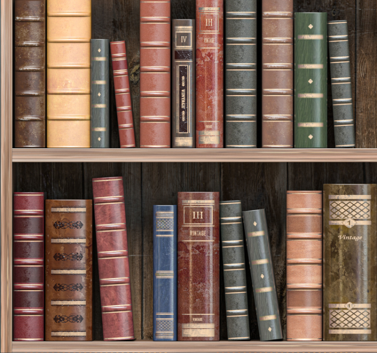 Roleta kancelář knihovna knih - TenStickers