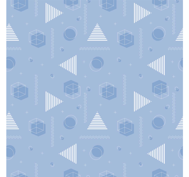 Roleta pro teenagery geometrická modrá - TenStickers