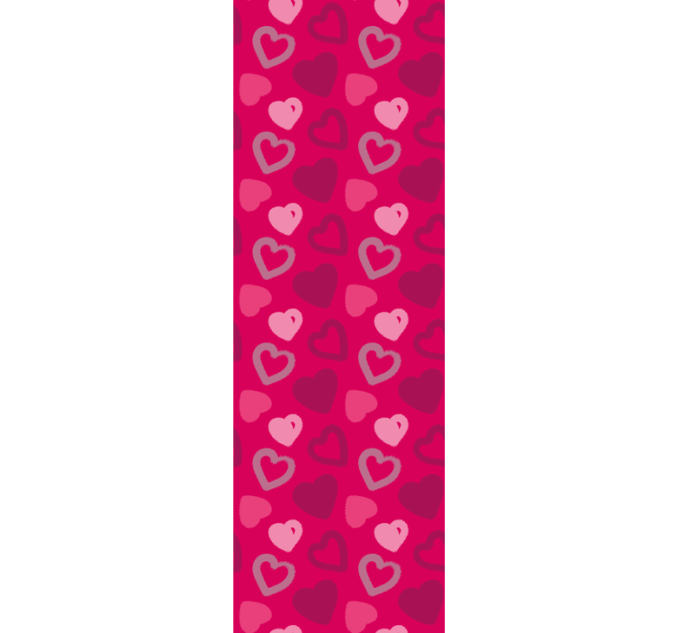Roleta pro teenagery růžová srdce - TenStickers
