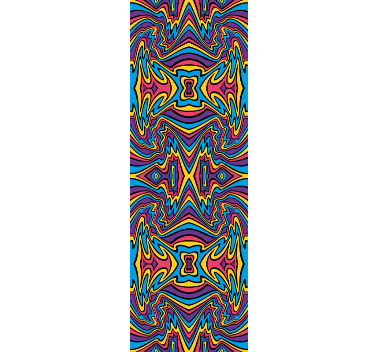 Roleta pro teenagery živé barvy a groovy linie - TenStickers