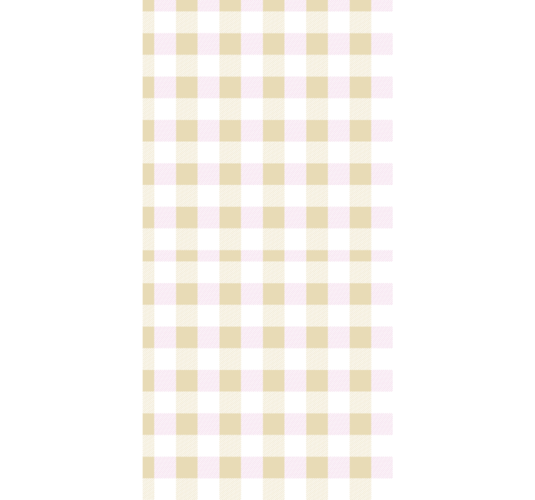 Roleta pro teenagery růžový a zlatý tartan - TenStickers