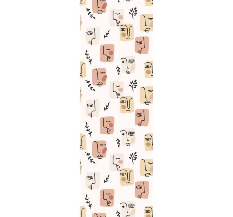 Roleta pro teenagery s abstraktními tvářemi - TenStickers