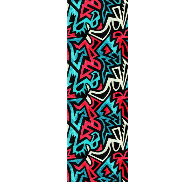 Roleta pro teenagery s městským malovaným vzorem - TenStickers