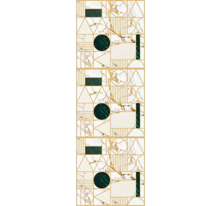 Moderní roleta bílý mramor geometrický - TenStickers