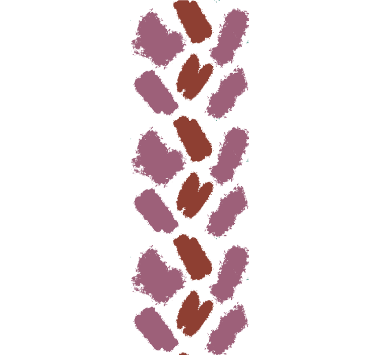 Moderní roleta růžový a červený barevný skvrna - TenStickers