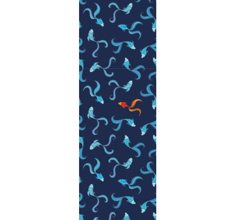 Moderní roleta jedinečná oranžová ryba - TenStickers