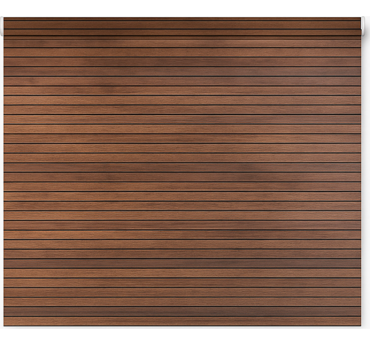 Roleta textura a vzor s paralelními ořechovými lamelami - TenStickers