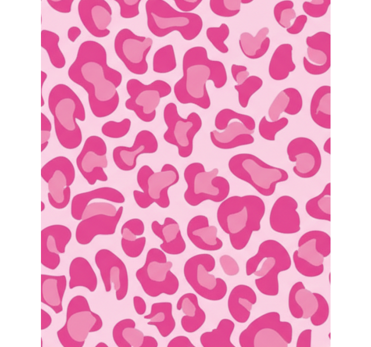Růžová roleta s leopardím vzorem - TenStickers