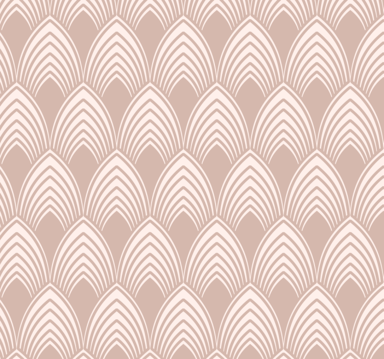 Růžová roleta s vintage geometrickým designem - TenStickers