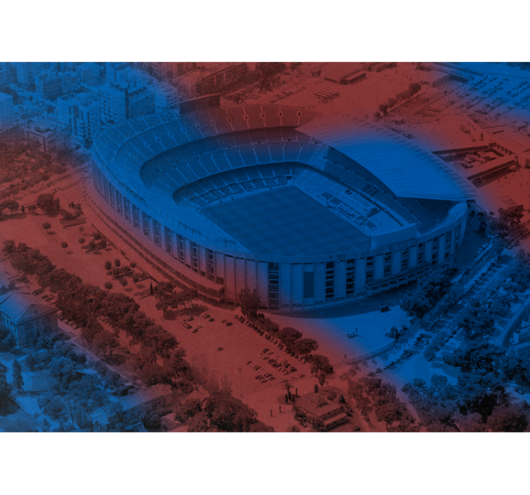 Roleta kuchyně fototapeta barcelona camp nou 3d - TenStickers