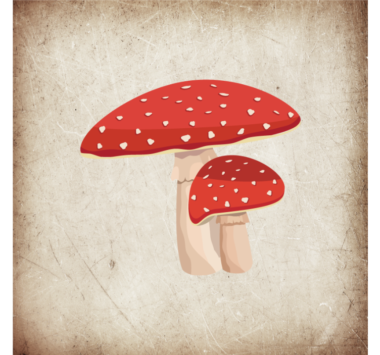 Roleta kuchyně s ilustrací muchomůrky - TenStickers
