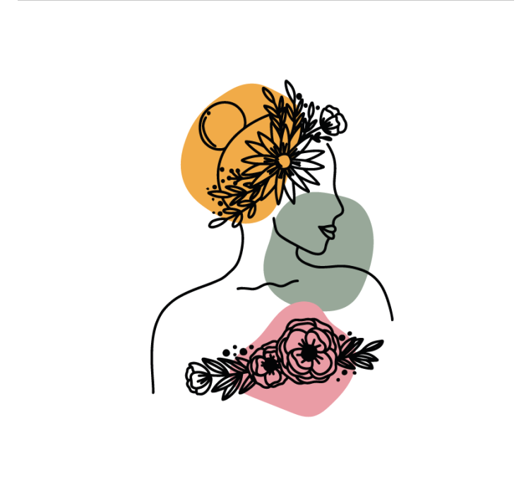 Roleta do obývacího pokoje Úžasná květinová tvář - TenStickers