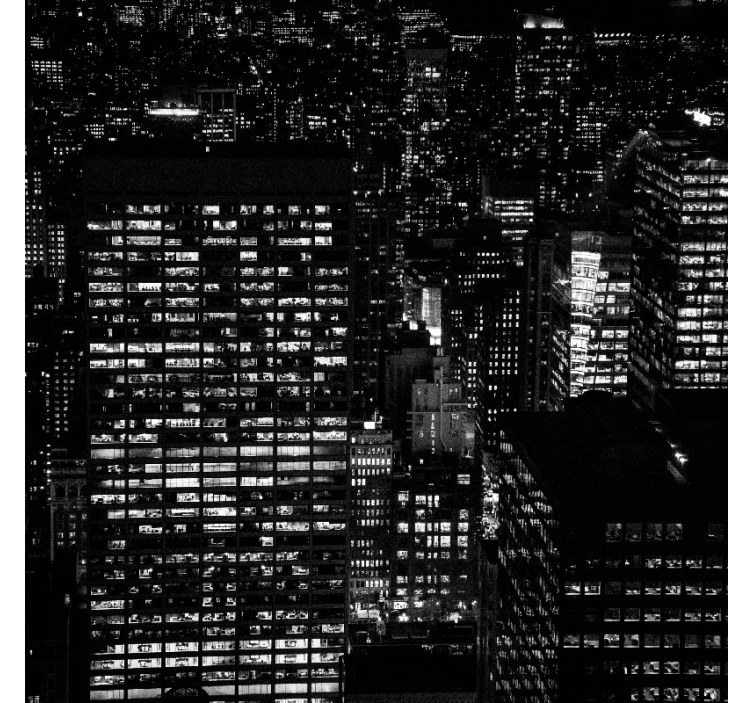 Roleta do obývacího pokoje město - TenStickers