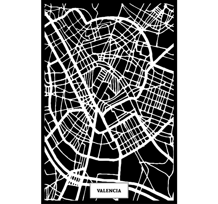 Roleta do obývacího pokoje valencia topografická - TenStickers
