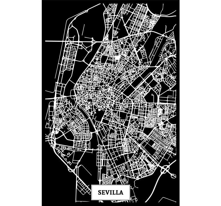 Roleta do obývacího pokoje sevilla v topografii - TenStickers
