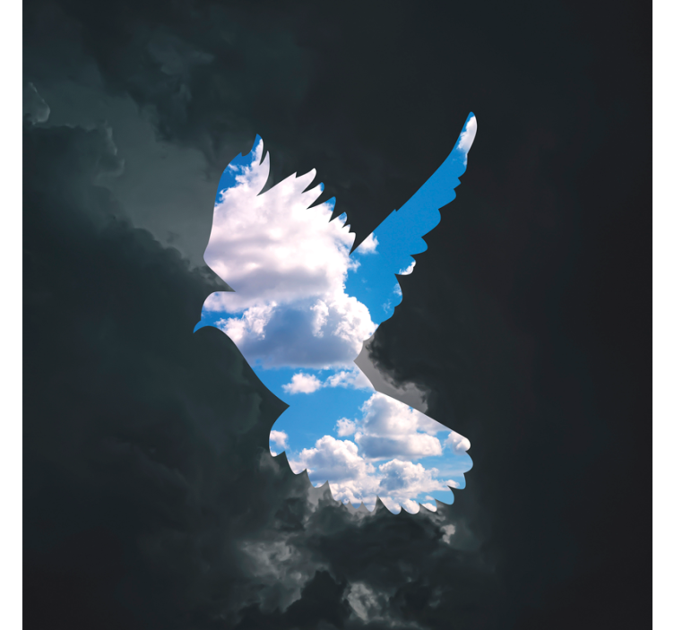 Roleta do obývacího pokoje s holubicí rené magritte - TenStickers