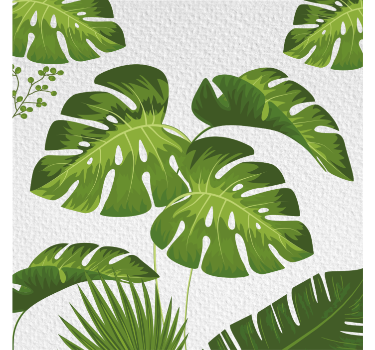 Roleta do obývacího pokoje s listem monstera - TenStickers
